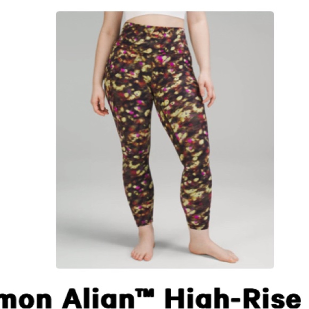 Lululemon align high rise pant 25” with pockets size 12